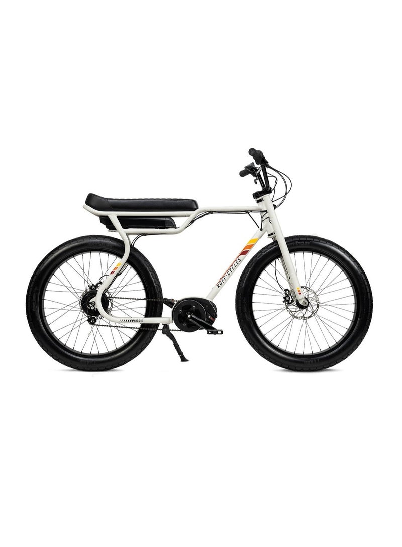 Ruff Cycles Biggie Men's E-Bike, Bosch Performance Line CX Motor, Future Sand Beige, E-MTB Cruiser, Fat Tyres - Image 1
